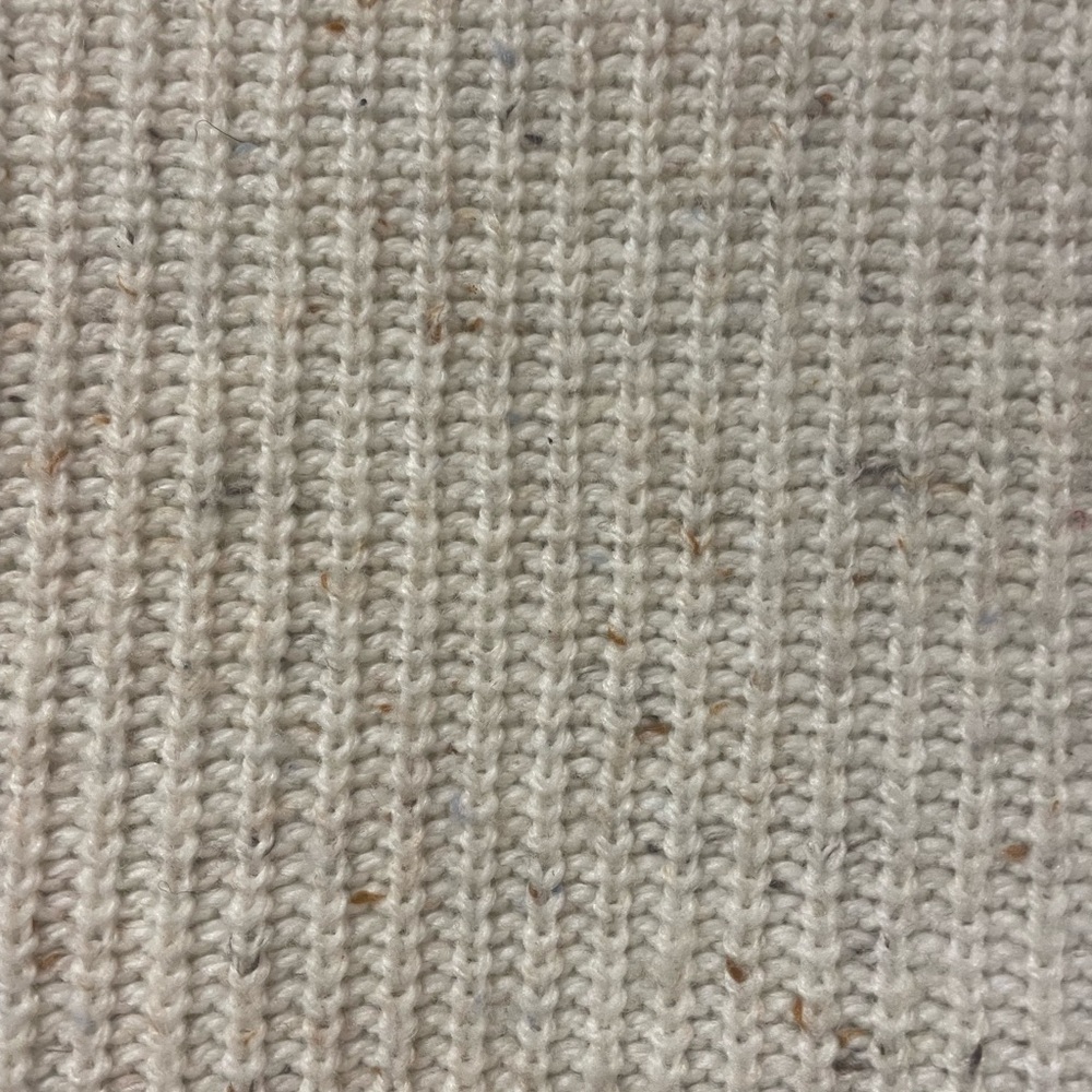 Nordstrom Sun & Shadow Knit Cowl Neck Pullover Sweater Speckled Cream S - Picture 5 of 6